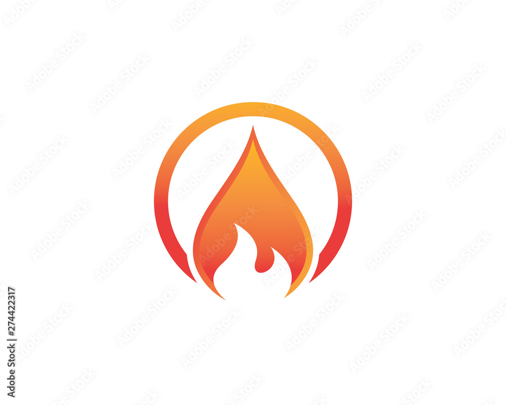 Fire flame Logo Template vector icon Oil, gas and energy logo concept Fire flame Logo Template vector icon Oil, gas and energy logo concept