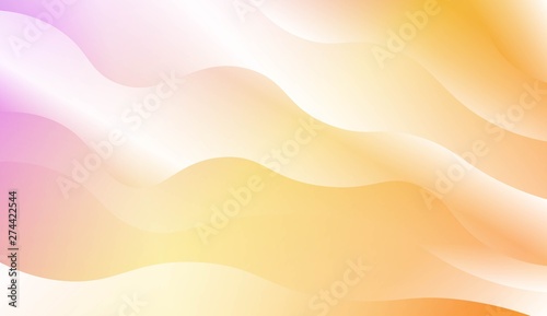 Wave Modern Background. For Business Presentation Wallpaper, Flyer, Cover. Vector Illustration with Color Gradient.