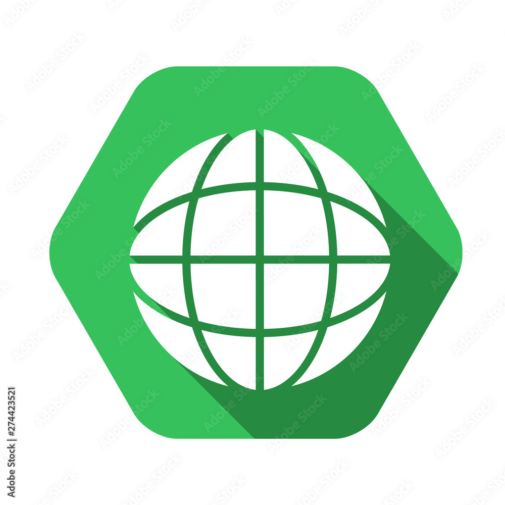 Earth vector green icon in modern flat style isolated. Symbol earth is good for your web design. Earth vector green icon in modern flat style isolated. Symbol earth is good for your web design.