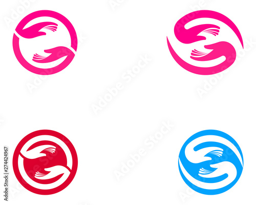 Wallpaper Mural Hand Care Logo Template vector icon Business Torontodigital.ca