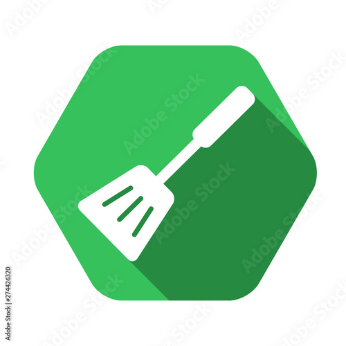 Turner vector green icon in modern flat style isolated. Turner can support is good for your web design.