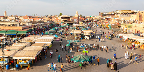 All you can find on the  Djemaa el Fna, big market square in the media from Marrakech,