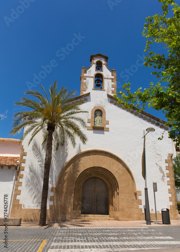 Xabia Spain view of a spanish church in the historic town