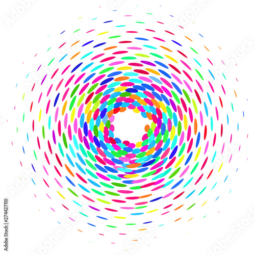 Plakat wzór spirala fraktal sztuka tekstura