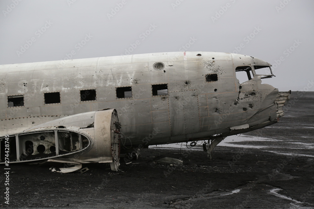 Obraz premium Iceland Plane Wreck 02