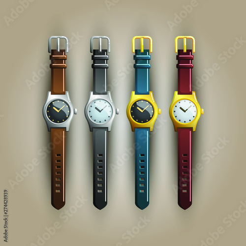 Multicolored Wrist Watch