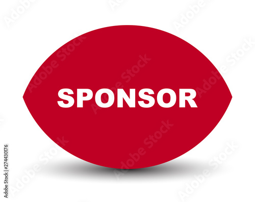 red vector banner sponsor
