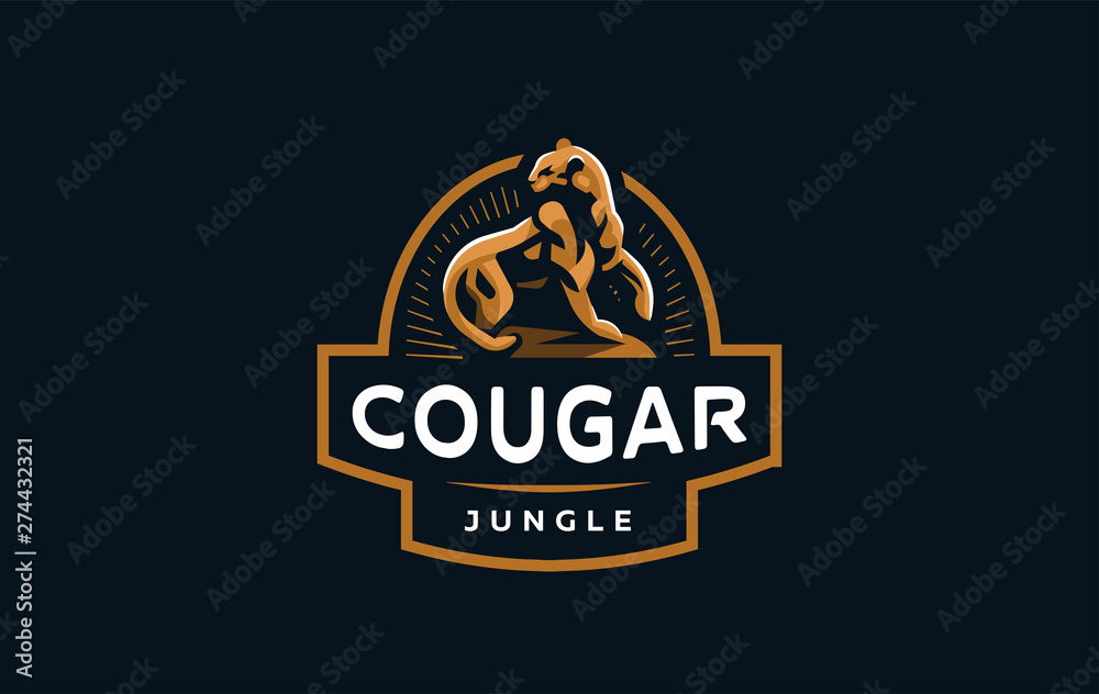 Fototapeta premium The image of a cougar or panther.