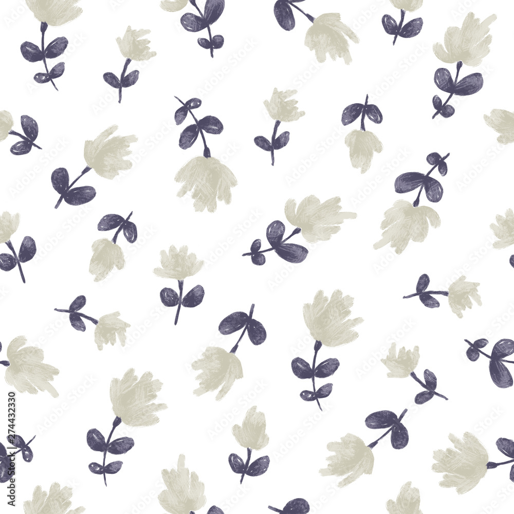 Fototapeta premium Meadow floral pattern