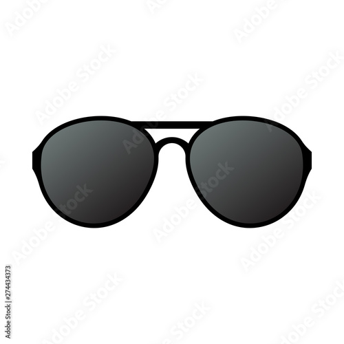 Sun glasses icon with gradient color