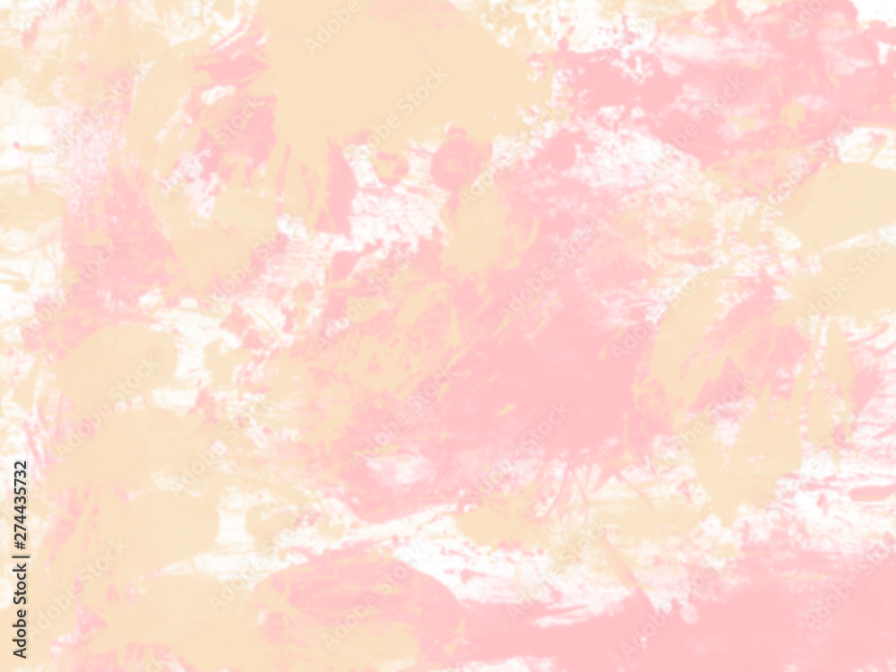 Soft pink abstract image with paints