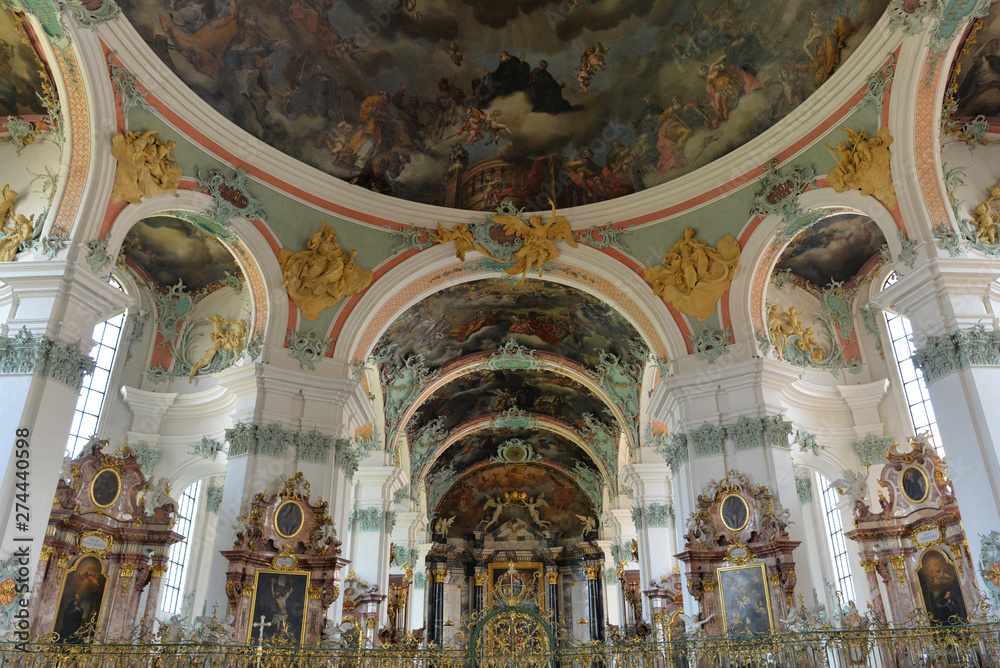 Innenansicht Stiftskirche St. Gallen - Schweiz