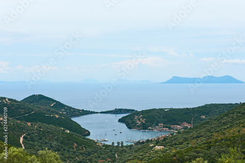 View on the beautiful place Sivota in the Lefkada island. Greece.