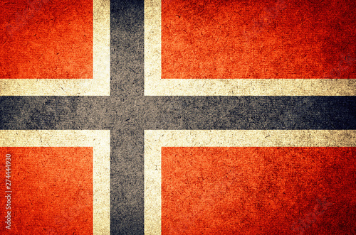 Grunge Flag of Norway