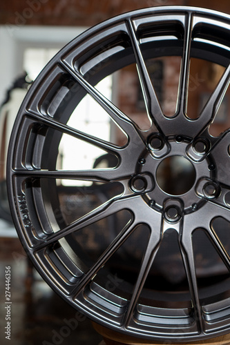Forged wheel for a car. The Pattern of rim it's Crowns. 