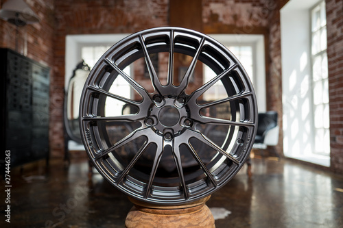 Forged wheel for a car. The Pattern of rim it's Crowns. 