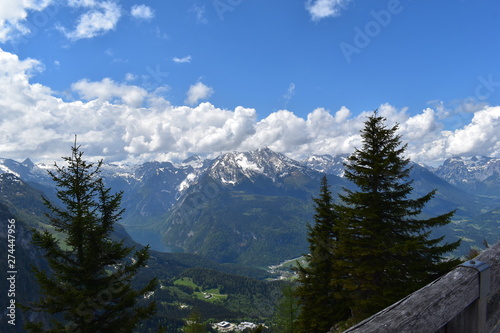 mountains and blue sky