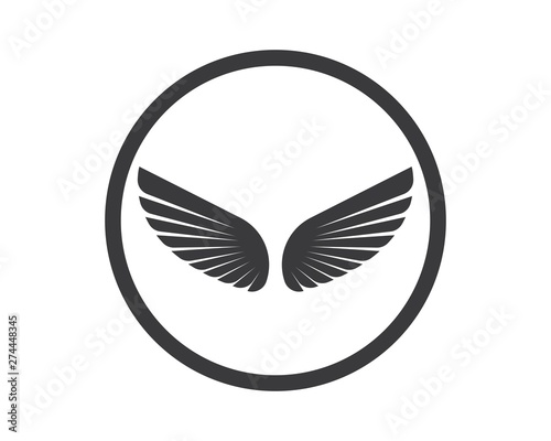 wing logo symbol icon vector illustration