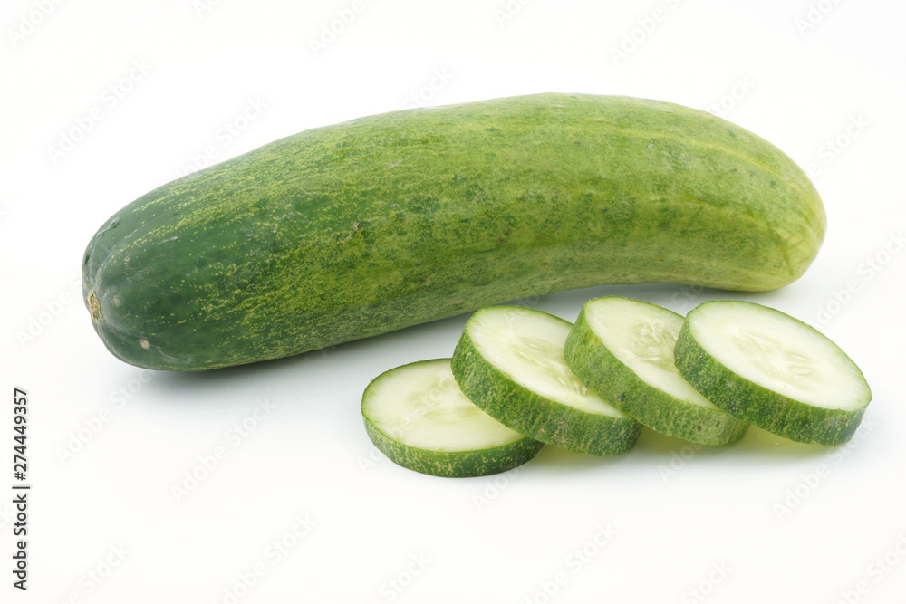 fresh cucumbers isolated on white background fresh cucumbers isolated on white background