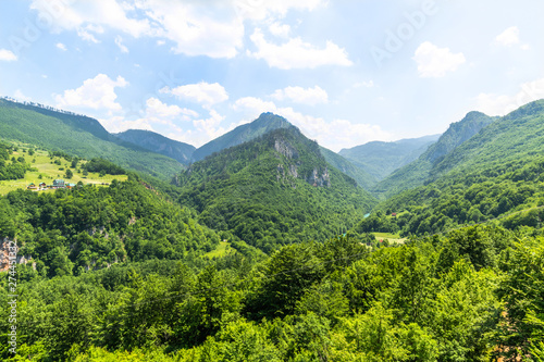 Mountains and Tara river canyon in Durmitor, Montenegro