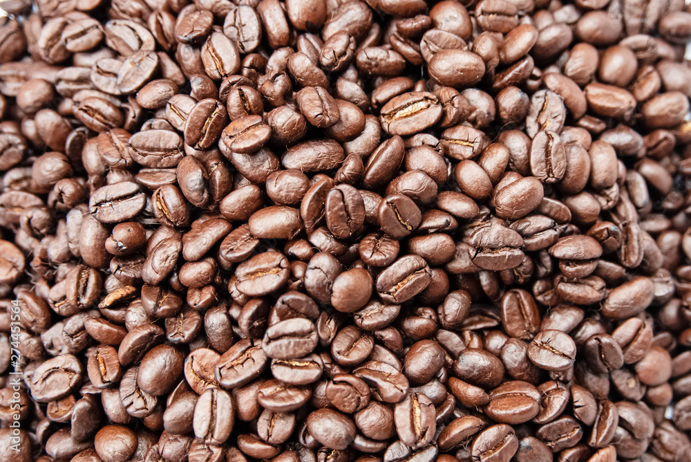Closeup group of coffee bean background Closeup group of coffee bean background