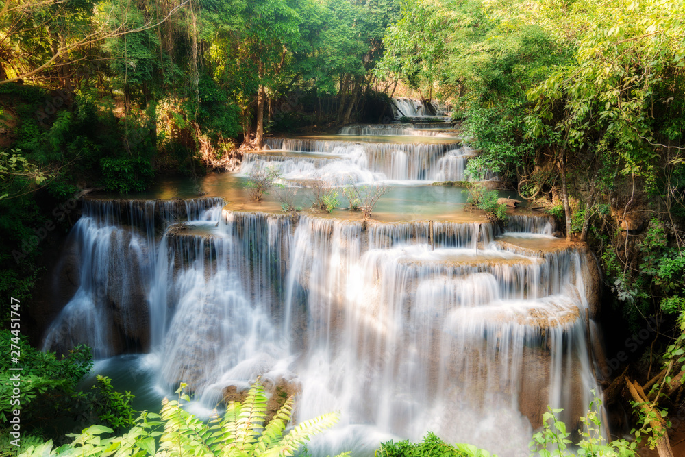 Huay MaeKamin Waterfall is beautiful waterfall in tropical forest, Kanchanaburi province, Thailand. Huay MaeKamin Waterfall is beautiful waterfall in tropical forest, Kanchanaburi province, Thailand.