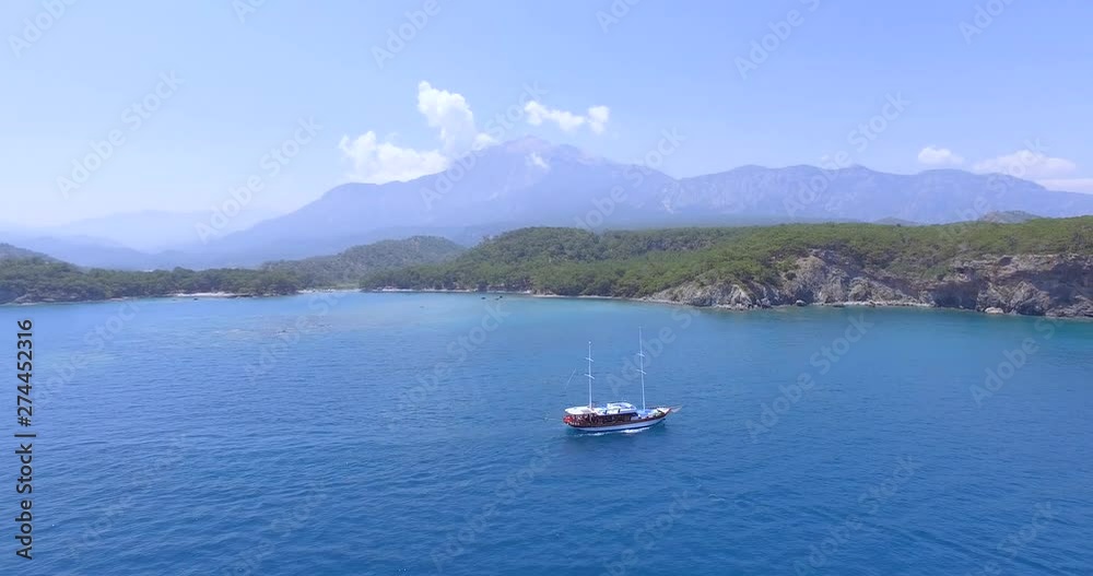 aerial view of sailing yachts aerial view of sailing yachts