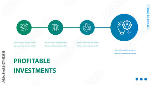 Brochure cover infographics used in marketing and advertising