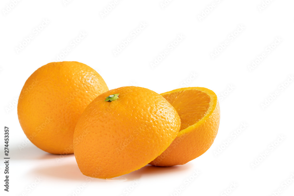 Half cut Navel orange