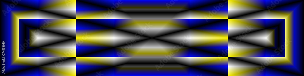 Digital Art, panoramic abstract three-dimensional objects with soft lighting, Germany Digital Art, panoramic abstract three-dimensional objects with soft lighting, Germany