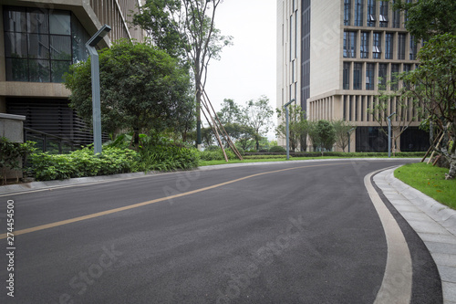 empty street in the city