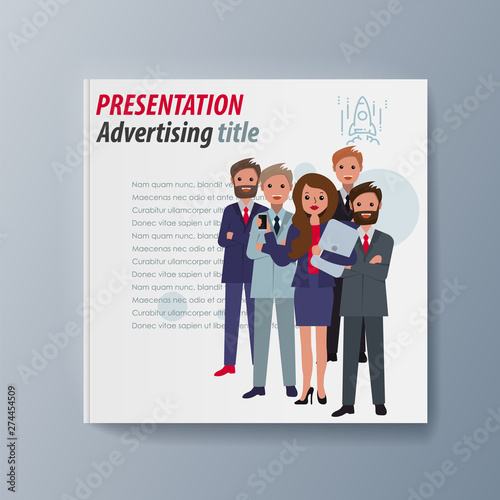 Set of brochures for marketing the promotion goods and services on market
