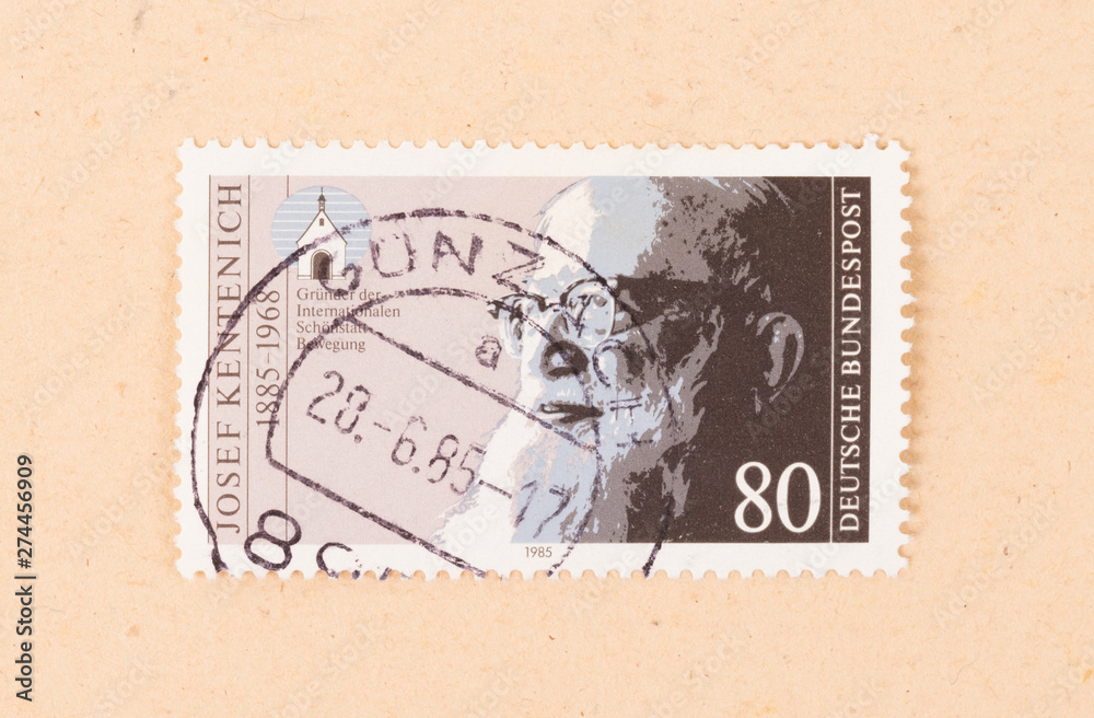 GERMANY - CIRCA 1985: A stamp printed in Germany shows Josef Kentenich, circa 1985