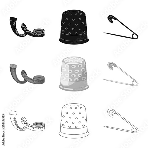 Isolated object of craft and handcraft sign. Set of craft and industry vector icon for stock.