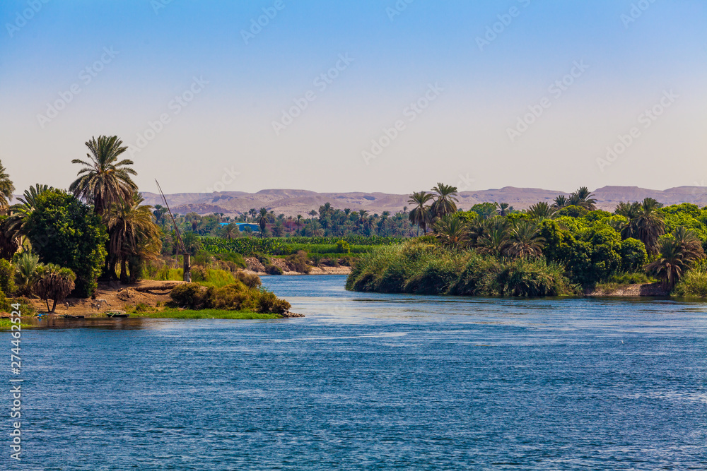 River Nile in Egypt. Life on the River Nile