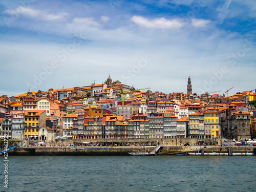The city of Porto and the Douro River in Portugal