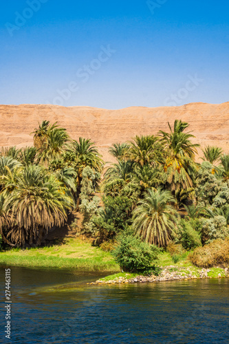 View of Nile river in Luxor  Egypt