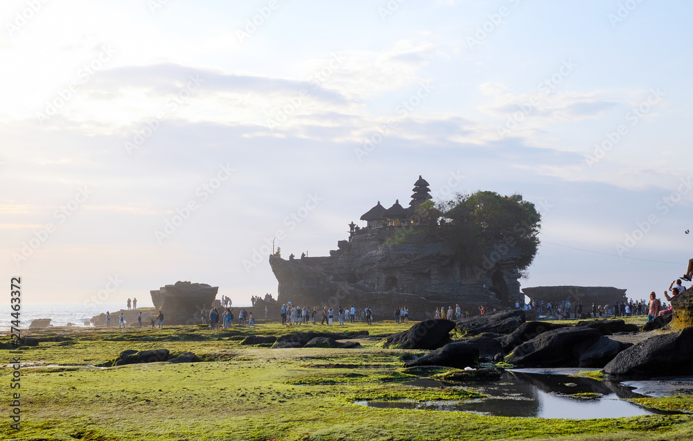 Ocean coast near Tanah Lot temple, Bali, Indonesia