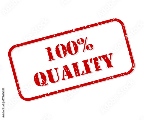 100 Percent Quality Rubber Stamp Vector