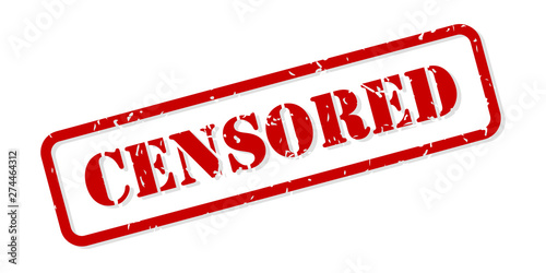 Censored Rubber Stamp Vector