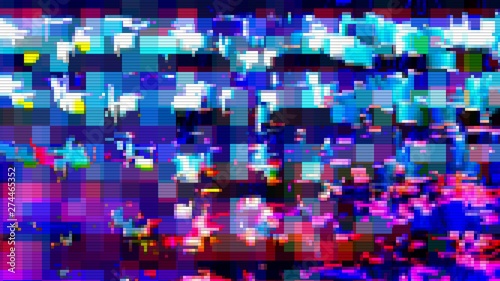 Digital noise background glitch screen, abstract grunge.