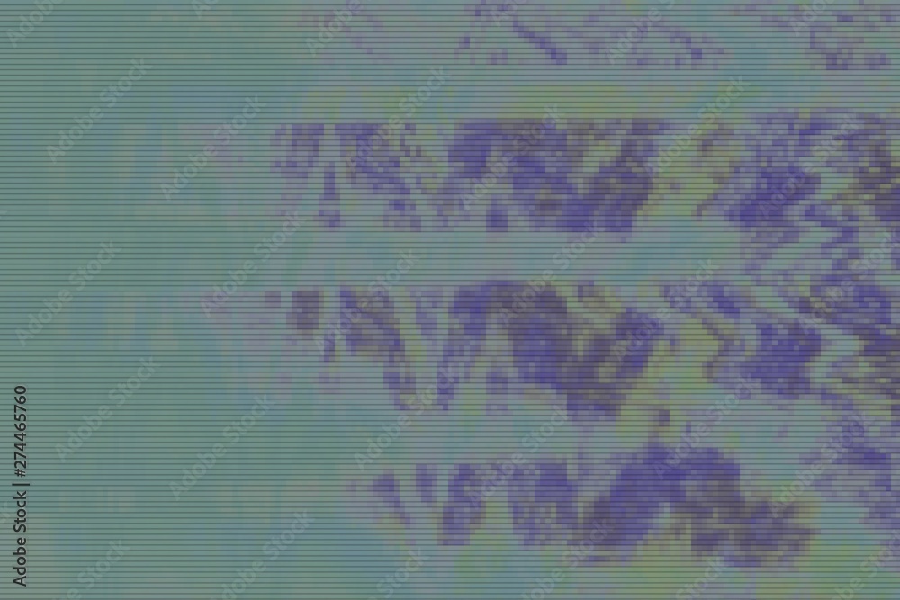 Fototapeta premium Artifact green vhs glitch background, texture digital.