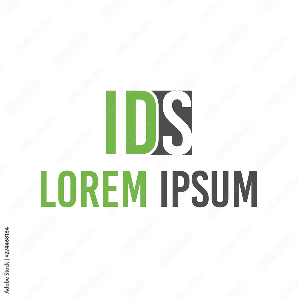 vector illustration letter i d s icon logo design vector illustration letter i d s icon logo design