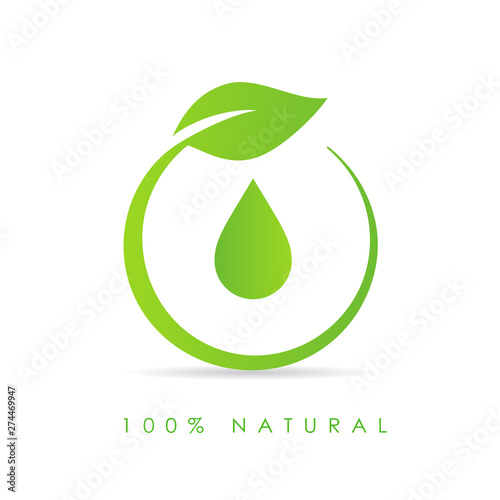 Natural oil drop icon