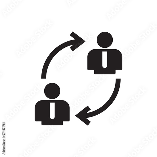 employ exchange vector icon