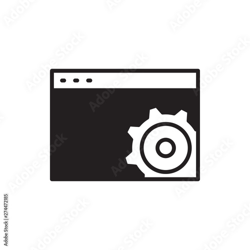 setup page vector icon