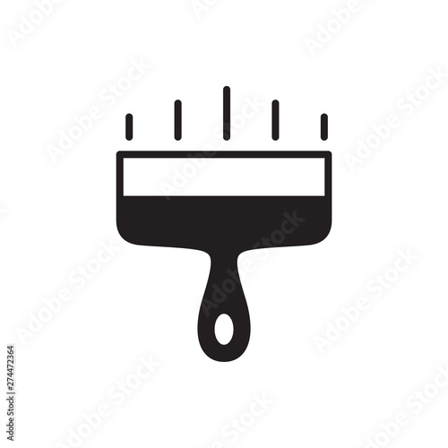 wide putty knife vector icon