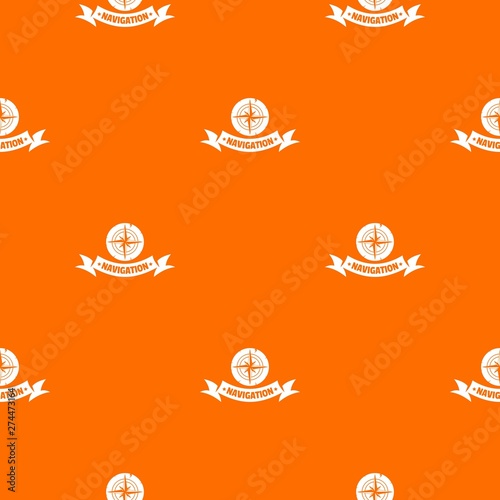 Navigation pattern vector orange for any web design best