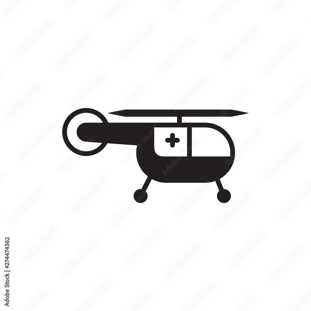 medical helicopter vector icon medical helicopter vector icon