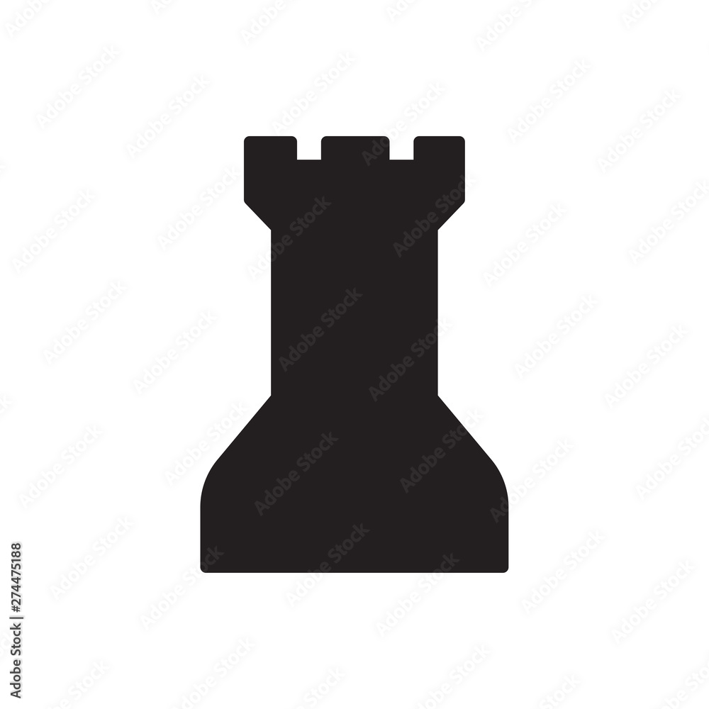 chess rock vector icon